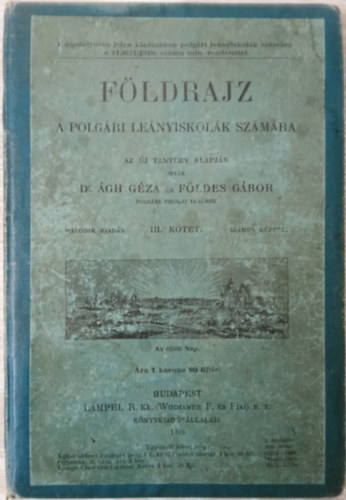 Dr. �gh G�za/F�ldes G�bor - F�ldrajz a polg�ri le�nyiskol�k sz�m�ra