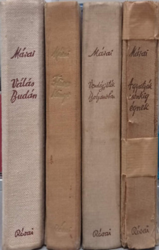 Márai Sándor - 4 DB MÁRAI SÁNDOR KÖNYV (I. KIADÁS): VÁLÁS BUDÁN+FÜVES KÖNYV+VENDÉGJÁTÉK BOLZANÓBAN+A GYERTYÁK CSONKIG ÉGNEK
