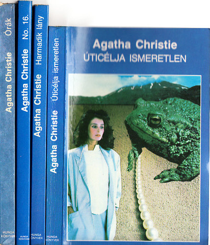 Agatha Christie - 4 db Agatha Christie: Úticélja ismeretlen + Harmadik lány + No. 16. + Órák