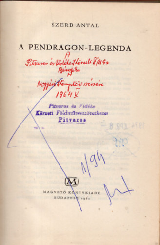 Szerb Antal - A Pendragon-legenda