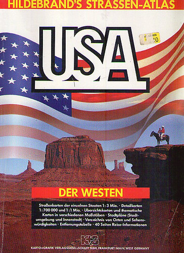 Hildebrand's Strassen-Atlas-USA-Der Westen.