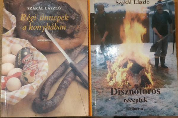 Szakál László - 2 db Szakál László szakácskönyv: Disznótoros receptek + Régi ünnepek a konyhában