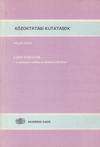 Krpti Andrea - Ltni tanulunk - A melemzs tantsa az ltalnos iskolban