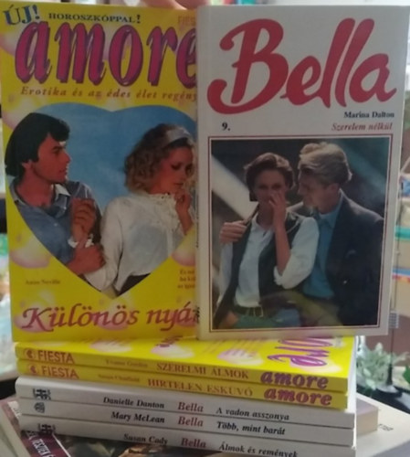 Anne Neville, Yvonne Gorden, Susan Chatfield, Marina Dalton, Danielle Danton, Mary McLean, Susan Cady - 7 db-os K�NYVMENT� AJ�NLAT, Bella �s Amore romantikus k�nyvek: �lmok �s rem�nyek+ T�bb, mint bar�t+ A vdon asszonya+ Szerelem n�lk�l+ Hirtelen esk�v�+ Szerelmi �lmok+ K�l�n�s ny�r