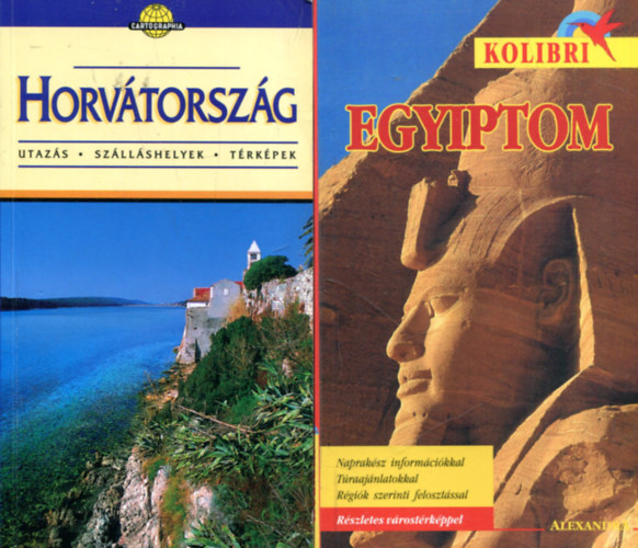 Útikönyvek 2 db