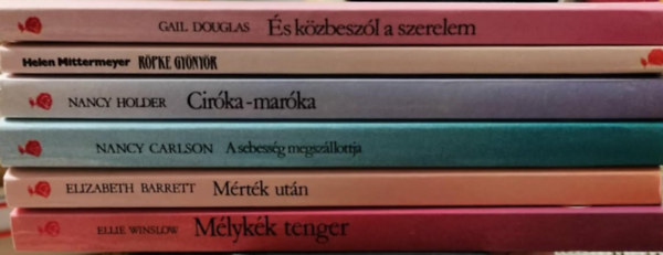 V�r�s r�zsa szerelmes reg�nyek 6db m�