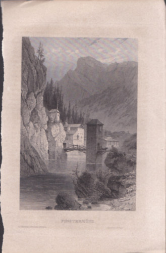 Finstermnz (Altfinstermnz, kzpkori erd, Ausztria, Eurpa) (16x23,5 cm lapmret eredeti aclmetszet, 1856-bl)