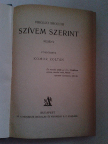 Virgilio Brocchi - Szvem szerint  /olasz rok/