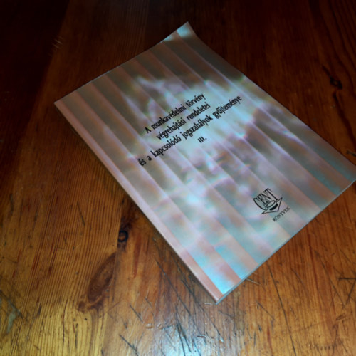 ismeretlen - A munkav�delmi t�rv�ny v�grehajt�si rendeletei �s a kapcsol�d� jogszab�lyok gy�jtem�nye III.