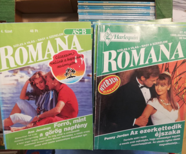 Harlequin - 168 db Romana romantikus füzet