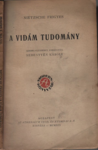 Friedrich Nietzsche - A vidám tudomány