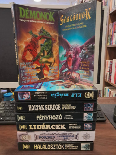 John Caldwell, Raoul Renier, Jeffrey Stone Robert Knight - 8 db-os Fantasy kisregnyek s novellk KNYVMENT AJNLAT: Dmonok+Srknyok+Elf mgia+Holtak serege+Fnyhoz+Lidrcek+Nordnes+Hallosztk