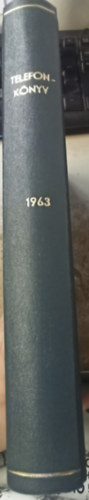 Budapesti távbeszélőnévsor 1963 (telefonkönyv)