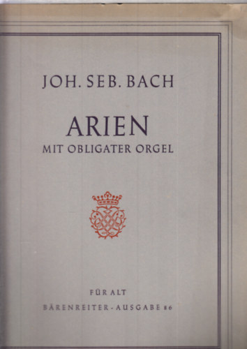 Bach - Arien mit obligater orgel