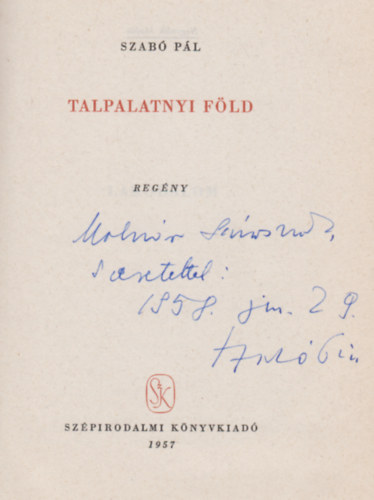 Szab� P�l - Talpalatnyi f�ld