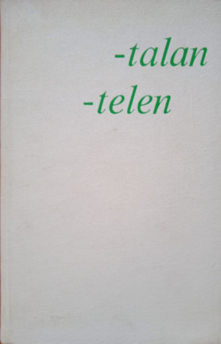 K�rolyi Amy - -talan, -telen