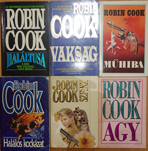 Robin Cook - 6 knyv Robin Cooktl: Agy, Szfinx, Mhiba, Vaksg, Halltusa, Hallos kockzat