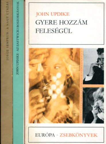 John Updike - Seprun - Eur�pa zsebk�nyvek - 3 db