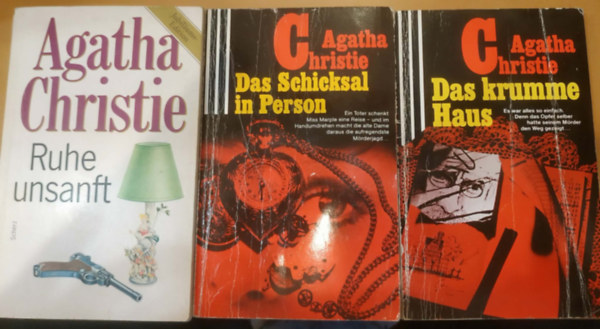 Agatha Christie - 3 db Agatha Christie: Ruhe unsanft + Das Schicksal in Person + Das krumme Haus