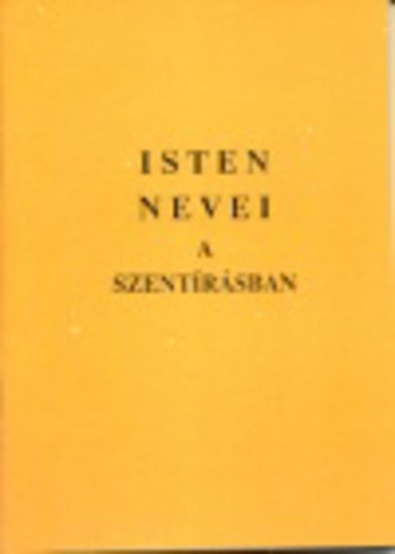 Isten nevei a Szentírásban