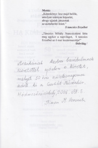 Szuh�cs Ren�ta  (szerk) Simon M. Veronika (ill.) - Fest�, ha ki�ll�tja k�peit - Egy rendhagy� antol�gia 50 verssel - dedik�lt