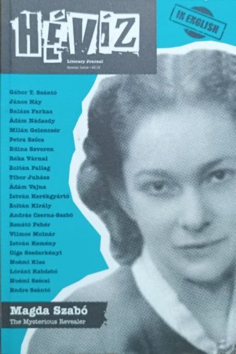 Cserna-Szabó András és Szálinger Balázs (szerk.) - Hévíz - Literary Journal - Special Issue 2015