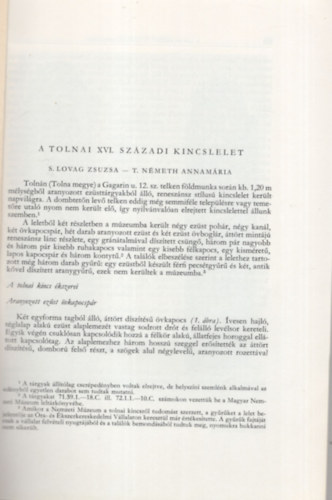S. Lovag Zsuzsa, T. Nmeth Annamria - A Tolnai XVI. szzadi kincslelet - Klnlenyomat