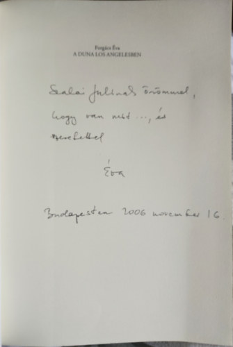 Forgács Éva - A Duna Los Angelesben