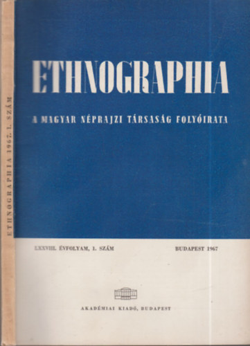 K. Kovcs Lszl - Ethnographia 1967/1.