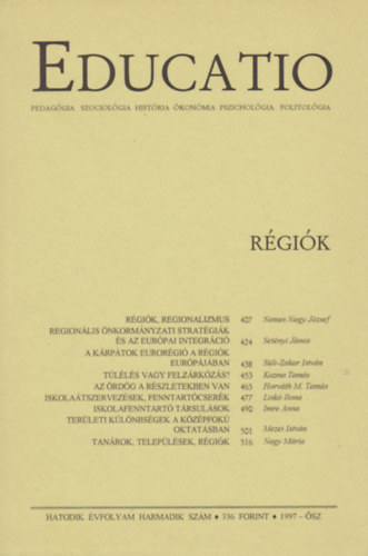 Education - R�gi�k - Hatodik �vfolyam harmadik sz�m, 1997 �sz