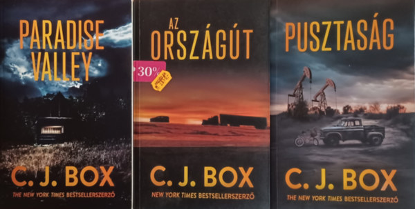 C. J. Box - Cassie Dewell sorozat 3 db: Az orszgt +  Pusztasg + Paradise Valley