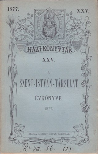 A Szent-Istvn-Trsulat vknyve 1877