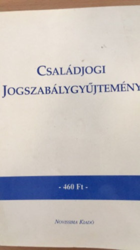 ismeretlen - Csaldjogi jogszablygyjtemny