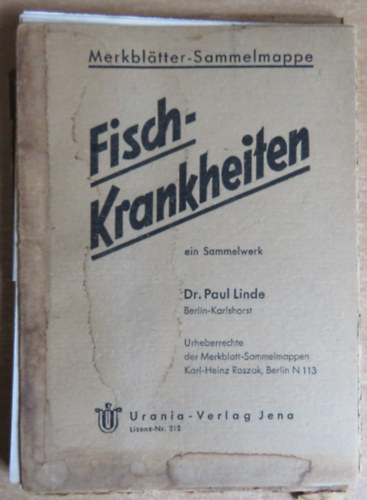 Dr. Paul Linde - Fisch-Krankheiten - ein Sammelwerk