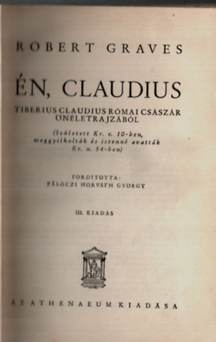 Robert Graves - �n, Claudius