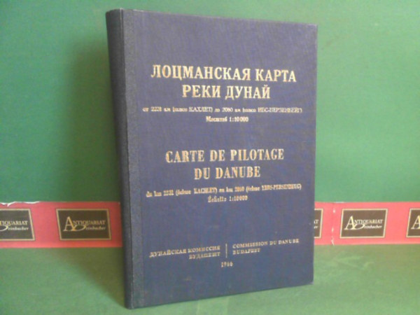 Carte de pilotage du Danube du km 2231 (cluse Kachlet) au km 2060 (cluse YBBS Persenbeug)- chelle 1:10000