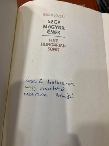 B�res J�zsef - Sz�p magyar �nek - Fine hungarian song
