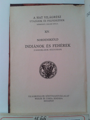 Erland Nordenskild - Indinok s fehrek