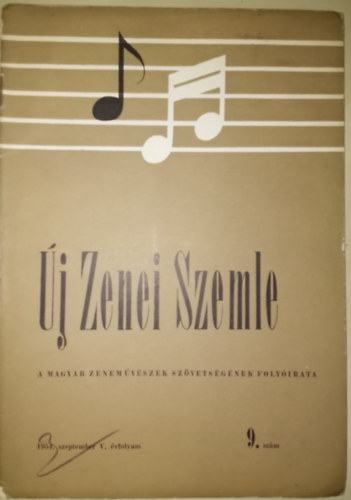 j zenei szemle 1954. szeptember V. vfolyam 9. szm