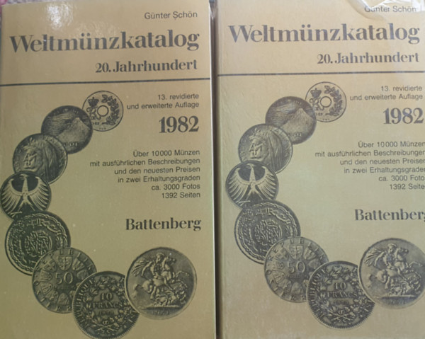 GNTER SCHN: WELTMNZKATALOG 20. JAHRHUNDERT. 13. AUFLAGE. MNCHEN, BATTENBERG, 1982.