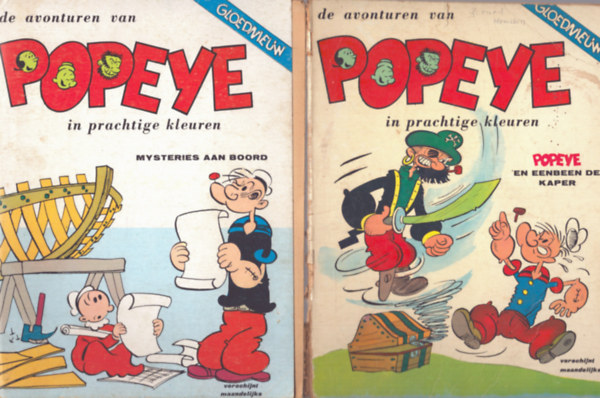 Nincs feltüntetve - 3 db Popeye angol nyelvű képregény