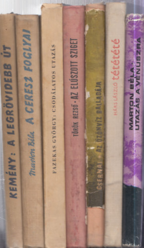 Kem�ny Dezs� - 7 db. sci-fi (magyar szerz�k): A legr�videbb �t + A Ceresz foglyai + Utaz�s a V�nuszra + Csod�latos utaz�s + Az el�szott sziget + Az �z�nv�z ballad�ja + T�t�t�t�