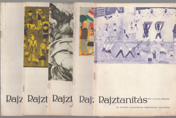 Aradi Jen� szerk. - Rajztan�t�s - Az Oktat�si Miniszt�rium m�dszertani foly�irata - XVII.�vf. 1975/1-5.sz�m