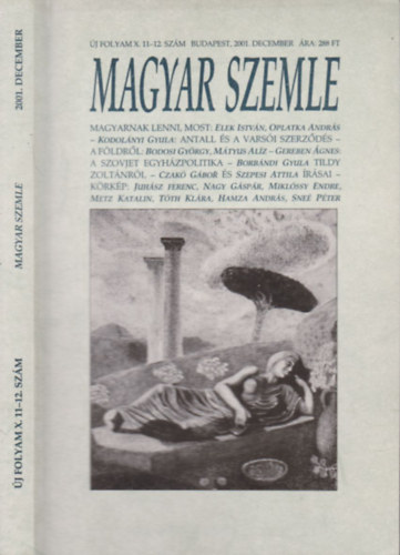 Kodolányi Gyula (szerk) - Magyar szemle 2001. december