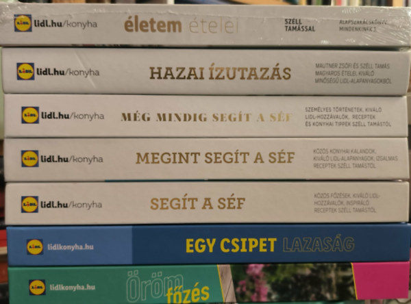 7 db Lidl szakácskönyv