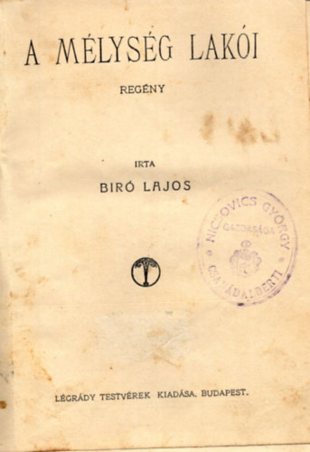 Br Lajos - A mlysg laki