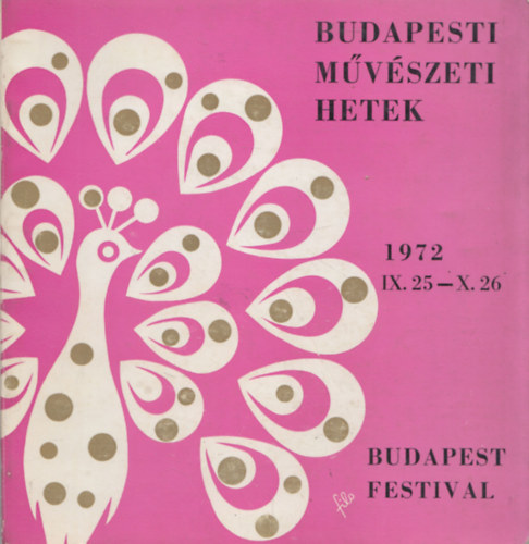Sz�chy �gnes - Budapesti M�v�szeti Hetek - Budapest Festival 1972