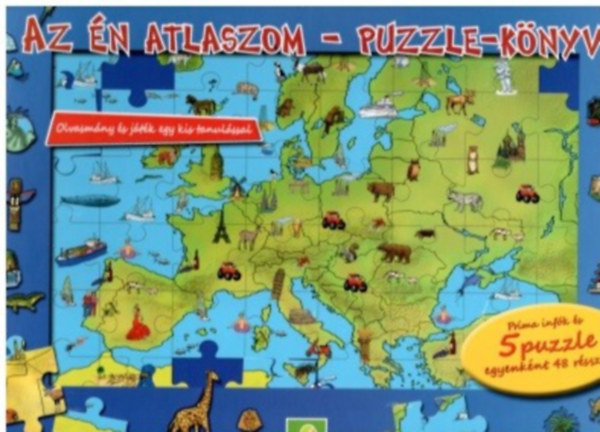 Az én atlaszom - Puzzle-könyv - Olvasmány és játék egy kis tanulással