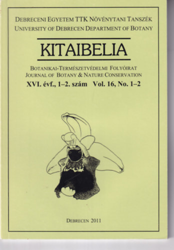 Kitaibelia - XVI. vfolyam 1-2. szm