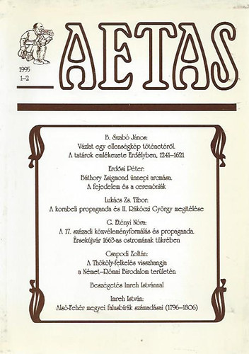 Lele Jzsef  (szerk.) - Aetas - Trtnettudomnyi Folyirat (2005-4)